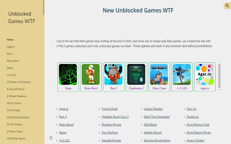 Here Are Some Top 15 Unblocked Games WTF In 2023