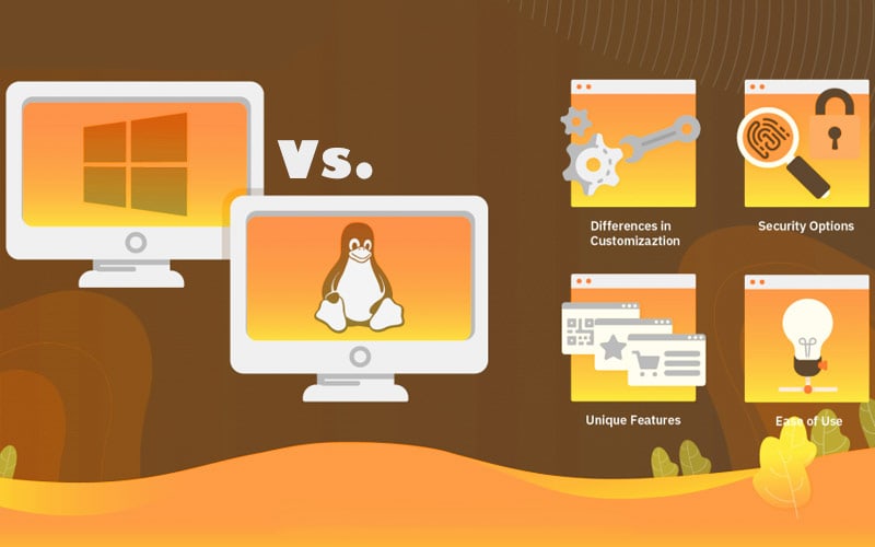 difference between windows and linux