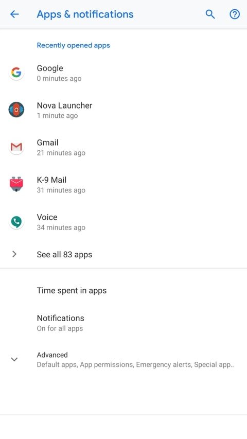 apps notifications