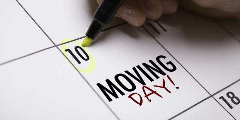 moving schedule