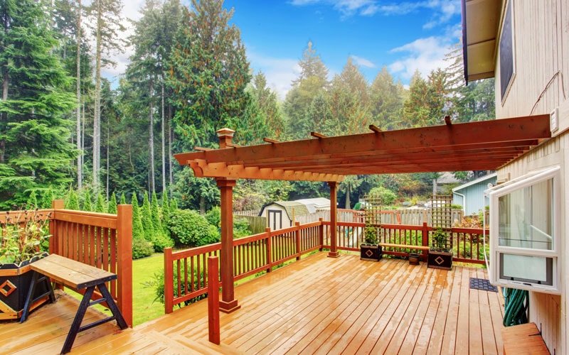 backyard deck