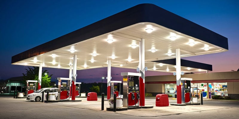 gas station