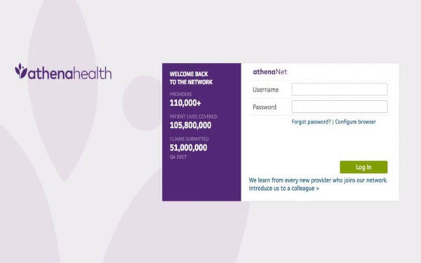 Athena provider login