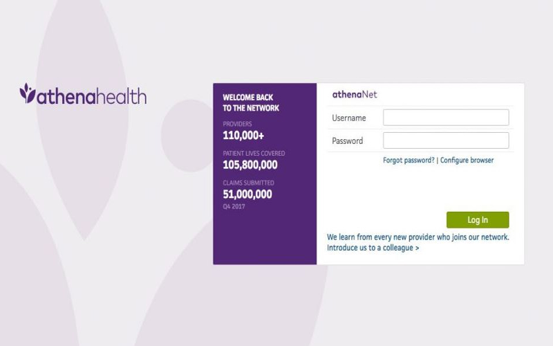 Athena provider login