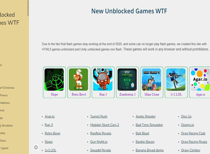 Unblock Games WTF