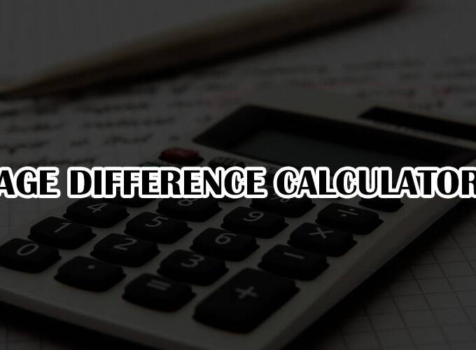 age difference calculator