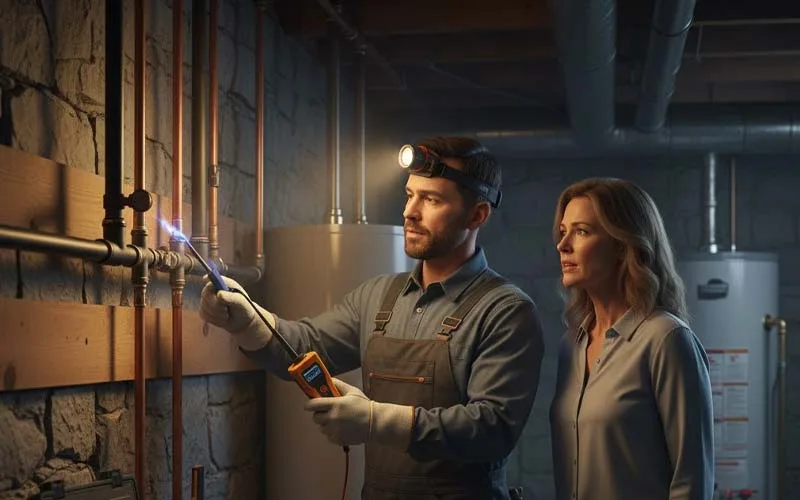 can a plumber help me with a gas line leak