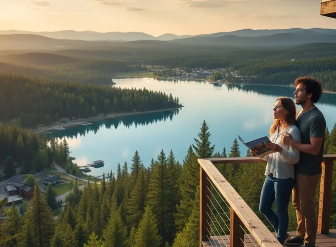 how surrounding landscapes shape buyer decisions for lake houses near me